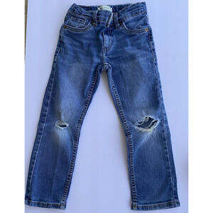 Levi's Kid's Performance 511 Slim Blue Jeans Girls 5 Regular Ripped Pants